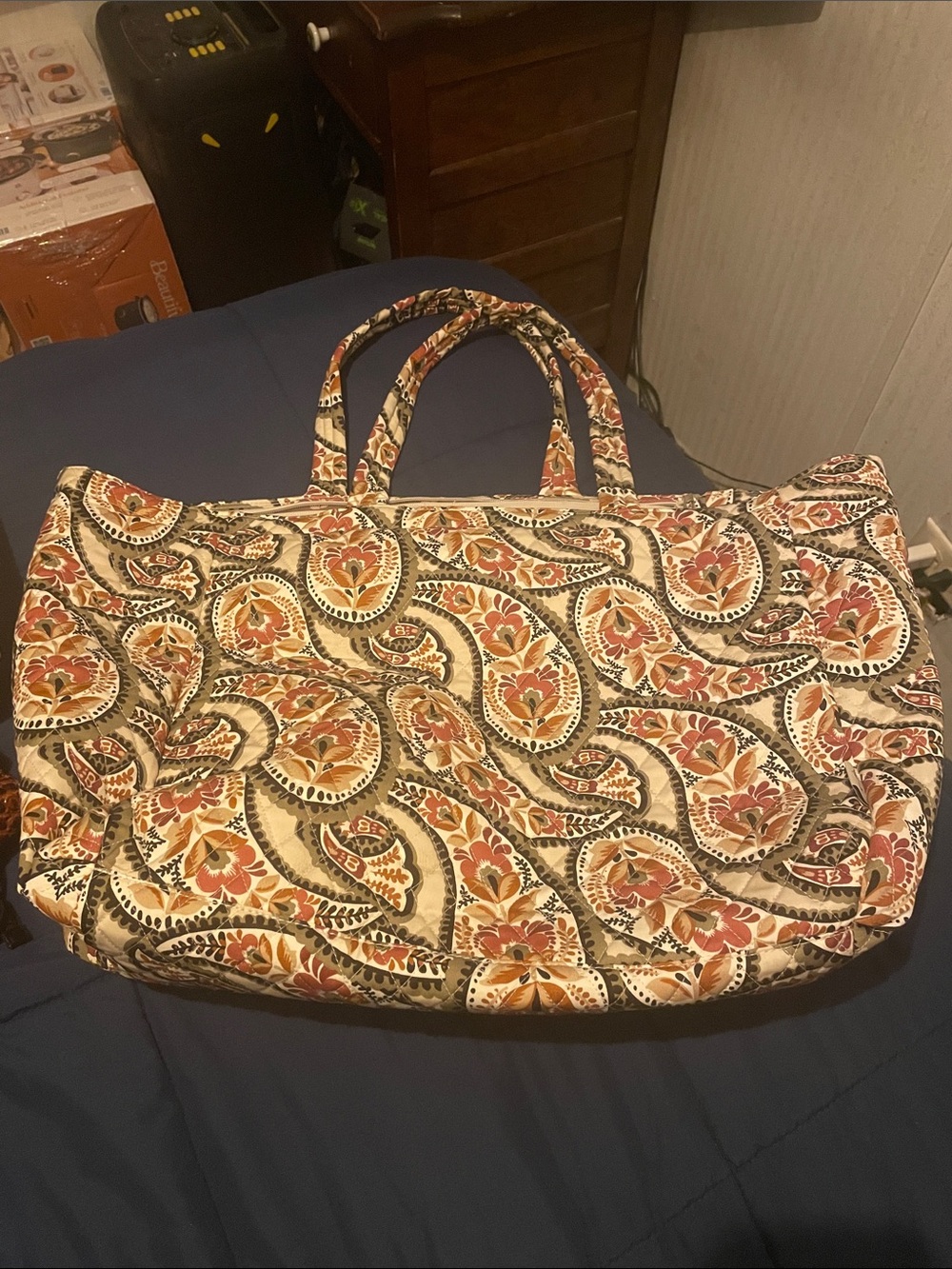 Ver Bradley Quilted Paisley Tote Bag - Multicolor wknd bag